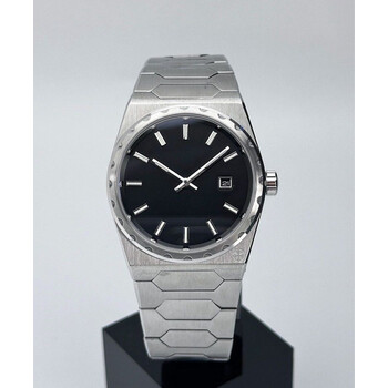 Custom Seiko Mod • Black Sterile Silver VC 222 Quartz • 37mm